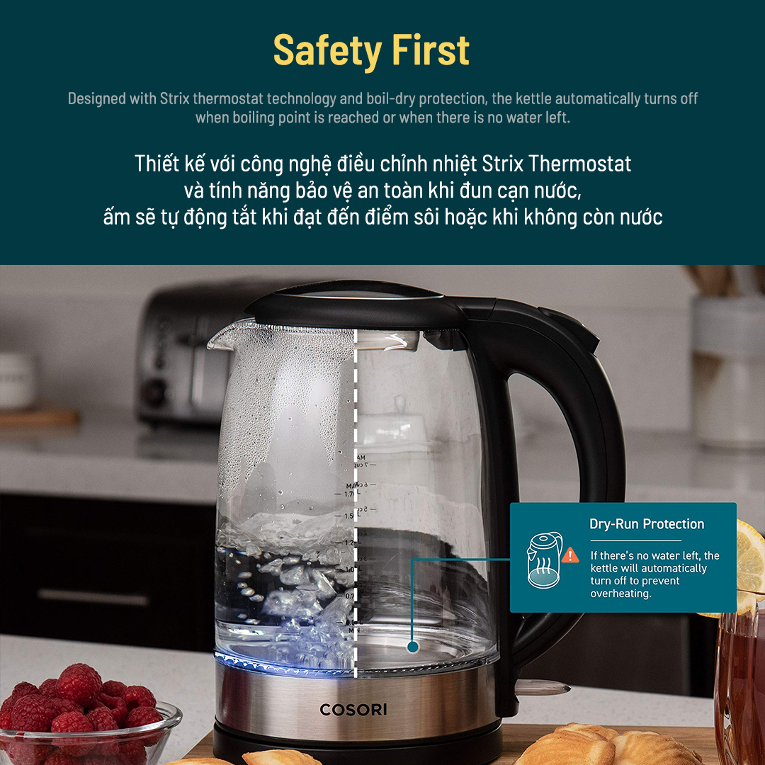 Bình ấm đun siêu tốc Cosori GK172-CO 1.7L