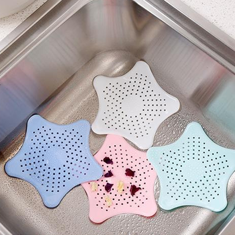Creative Kitchen Sink Anti-Clogging Floor Drain Sewer Filter Flower-Shaped Silicone Floor Drain