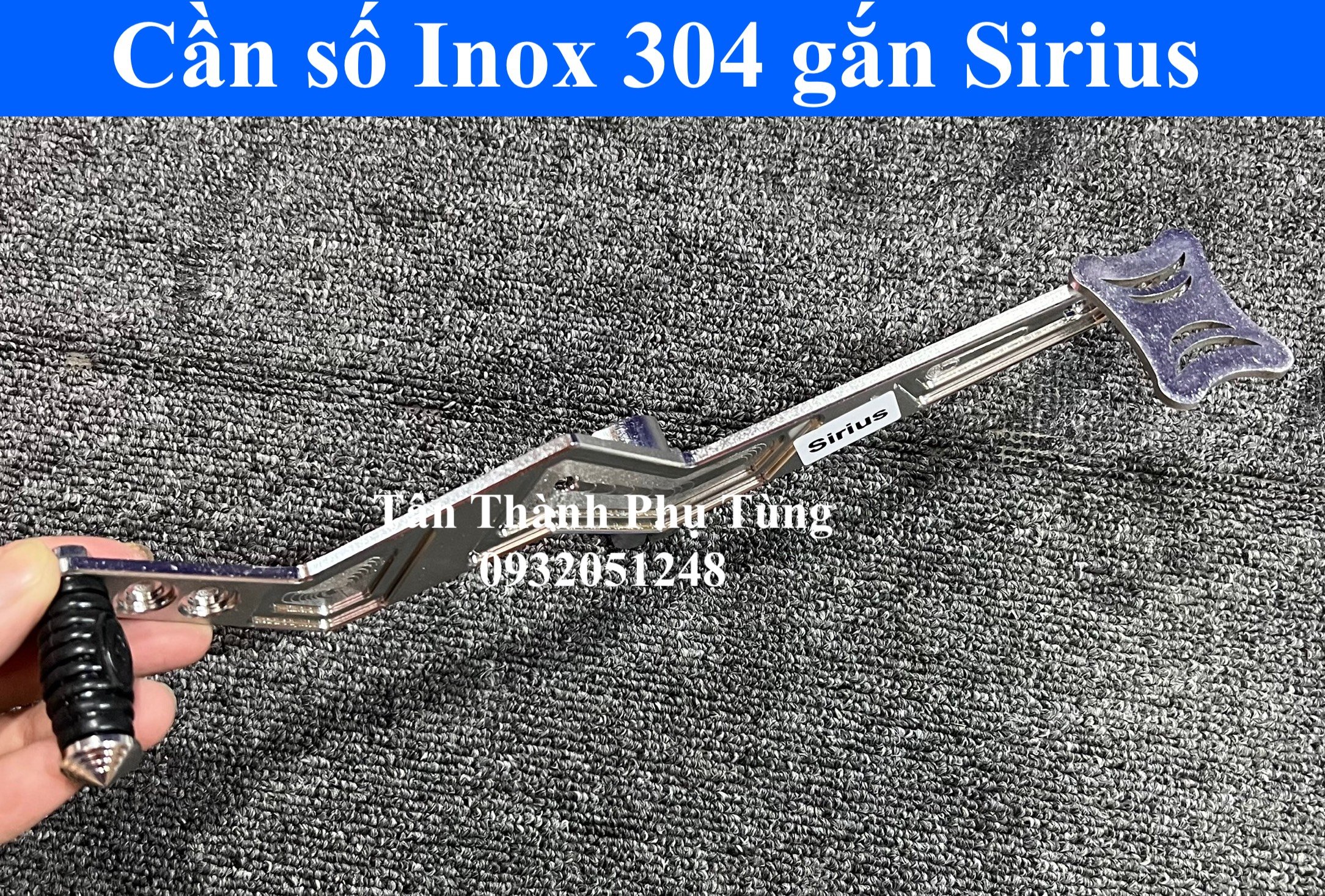 Cần số Inox 304 gắn Sirius