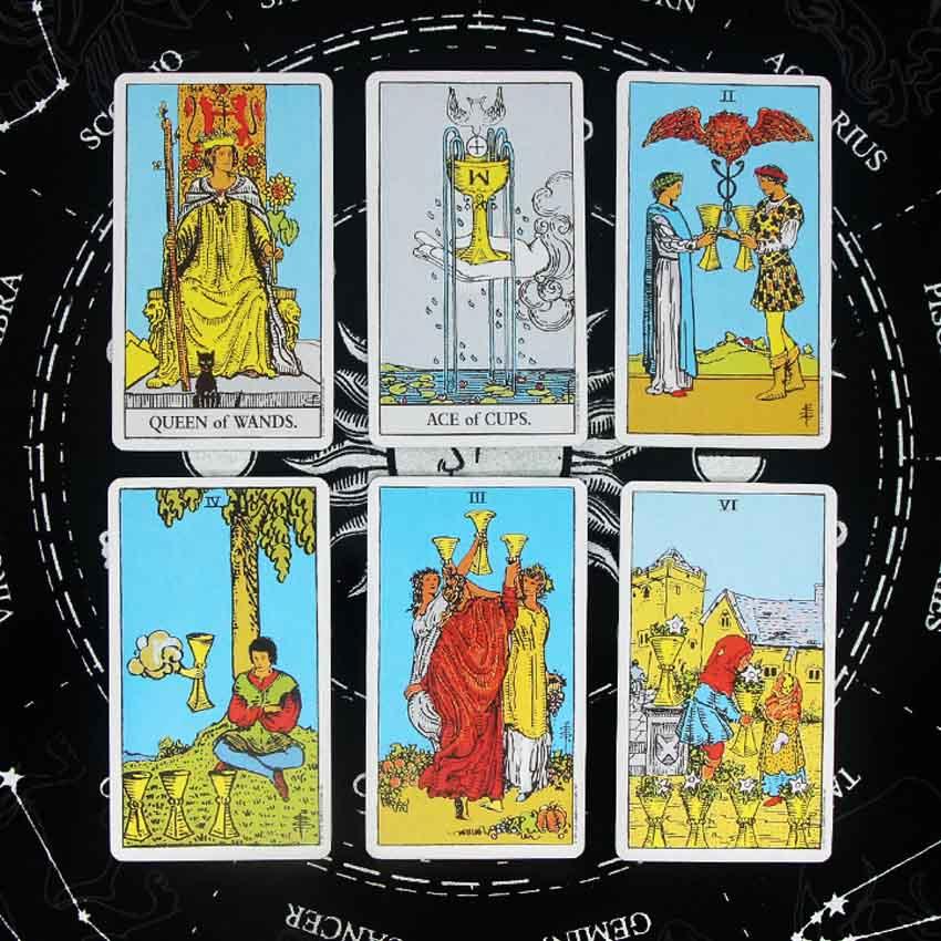 12x7cm Iron Box Rider Waite Deck Tarot Card Games
