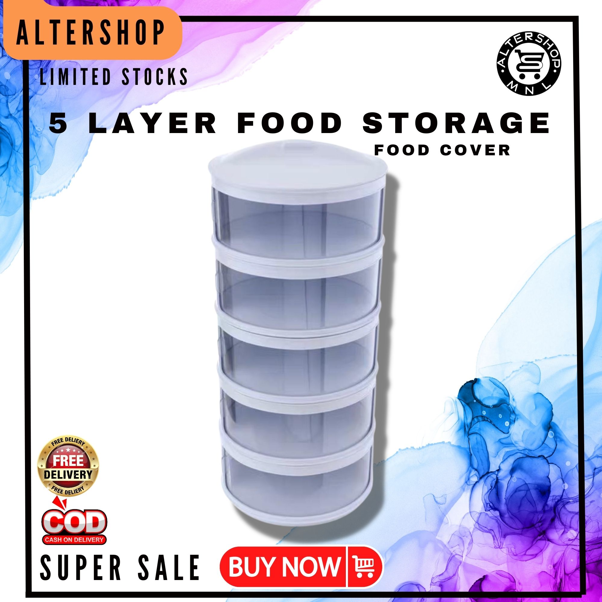 ORIGINAL 5 LAYER FOOD STORAGE 5 LAYER FOOD KEEPER FOOD STORAGE RACK ...