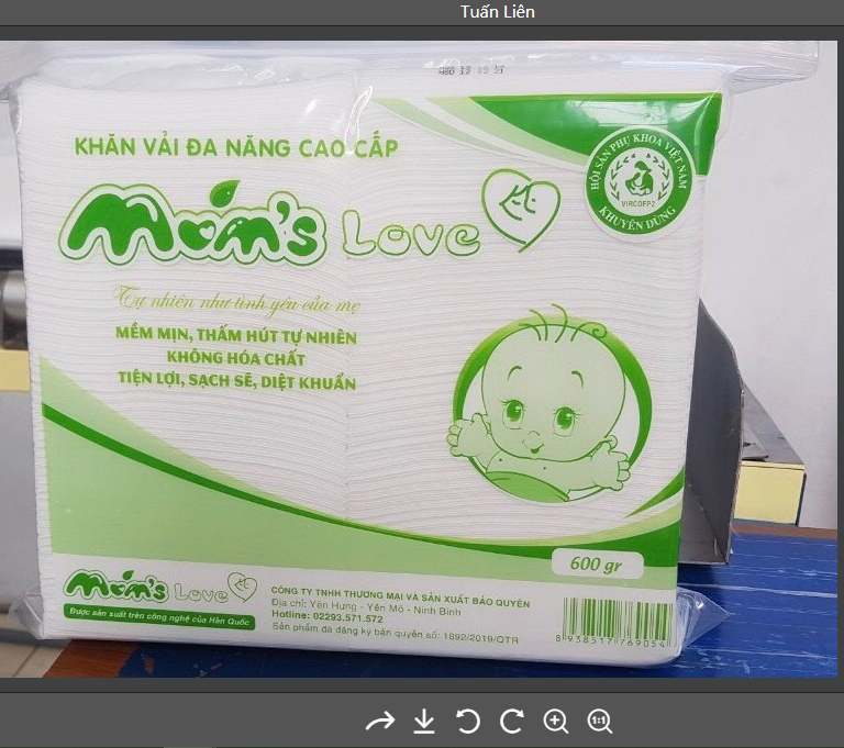 Khăn khô đa năng mom's love hàng chính hang - khăn khô đa năng mom's love - bịch to 600g