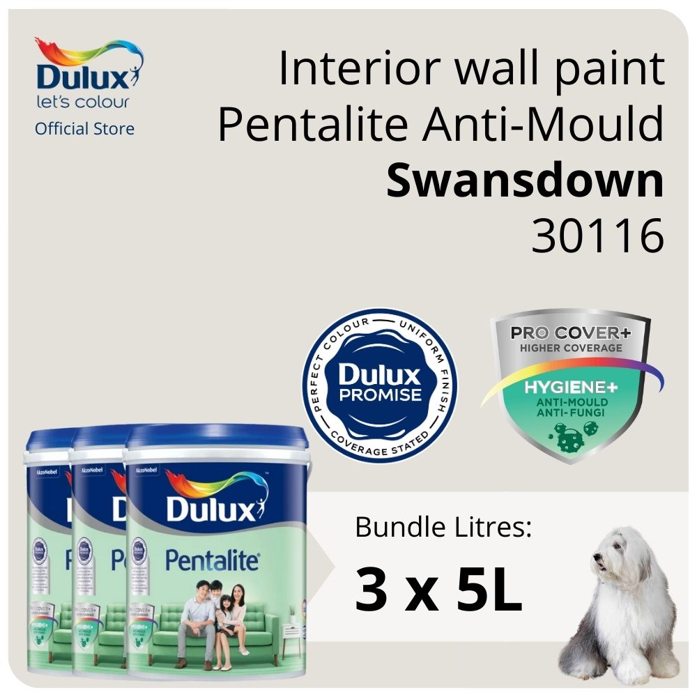 [Volume Bundle] Dulux Interior Wall Paint for HDB / BTO 3Room (3 x 5L