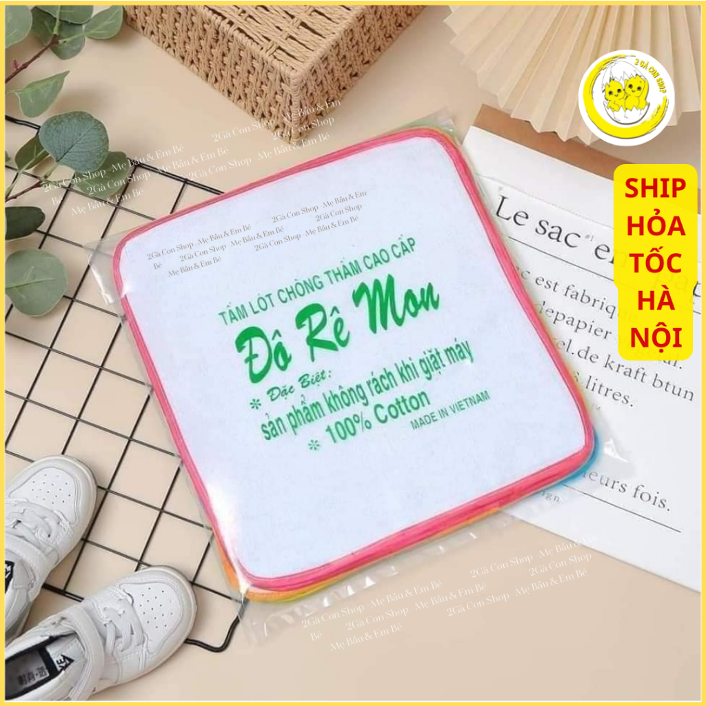 LÓT TÈ CHỐNG THẤM DOREMON CHO BÉ - GIẶT ĐƯỢC