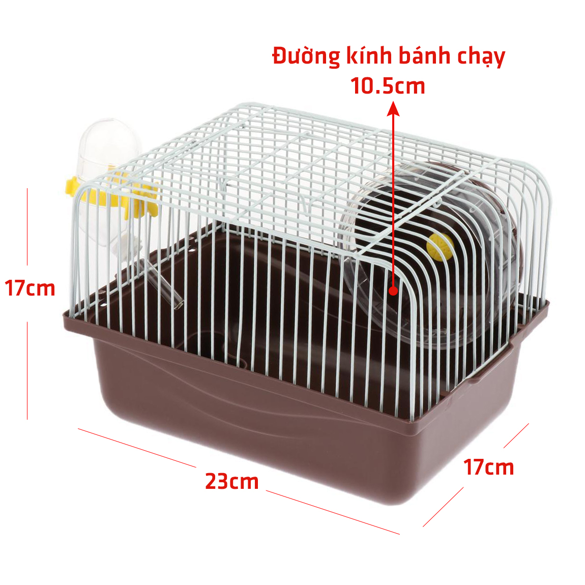 Lồng Chuột Hamster 23x17x17cm Legaxi HH01