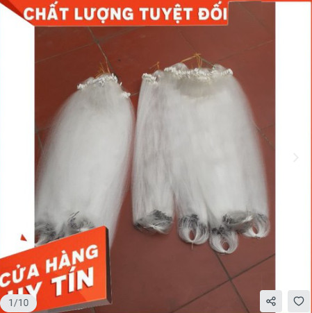 "lưới bắt cá lòng tong dài 50m mắt 1.8cm"
