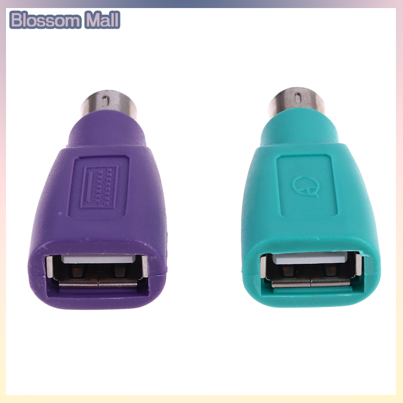 [Blossom] 1Pair Keyboard Mouse PS2 to PS 2 USB Adapter Converter for usb Keyboard Mouse
