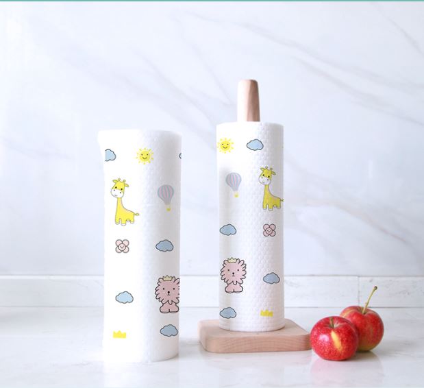 Oil absorbing paper roll-multifunctional kitchen dishcloth-super long reusable washable