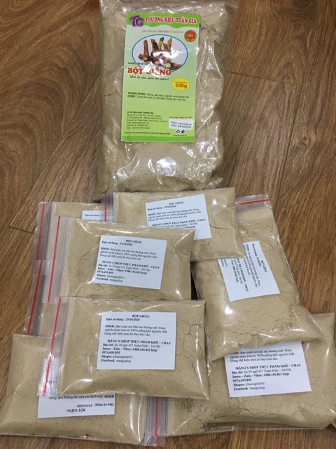 Bột giềng nguyên chất gói 100g