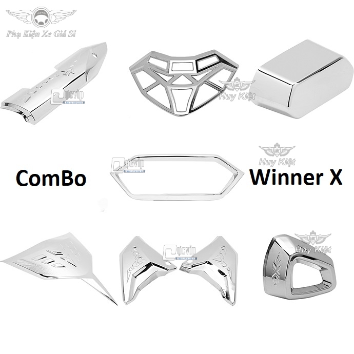 [HCM]Combo 7 Món Gắn Xe Winner X Xi Inox Đẳng Cấp MS1793