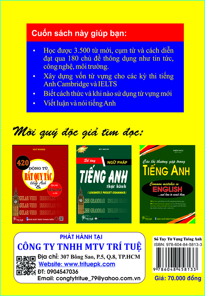 Sách - Sổ tay Từ vựng tiếng Anh thực hành