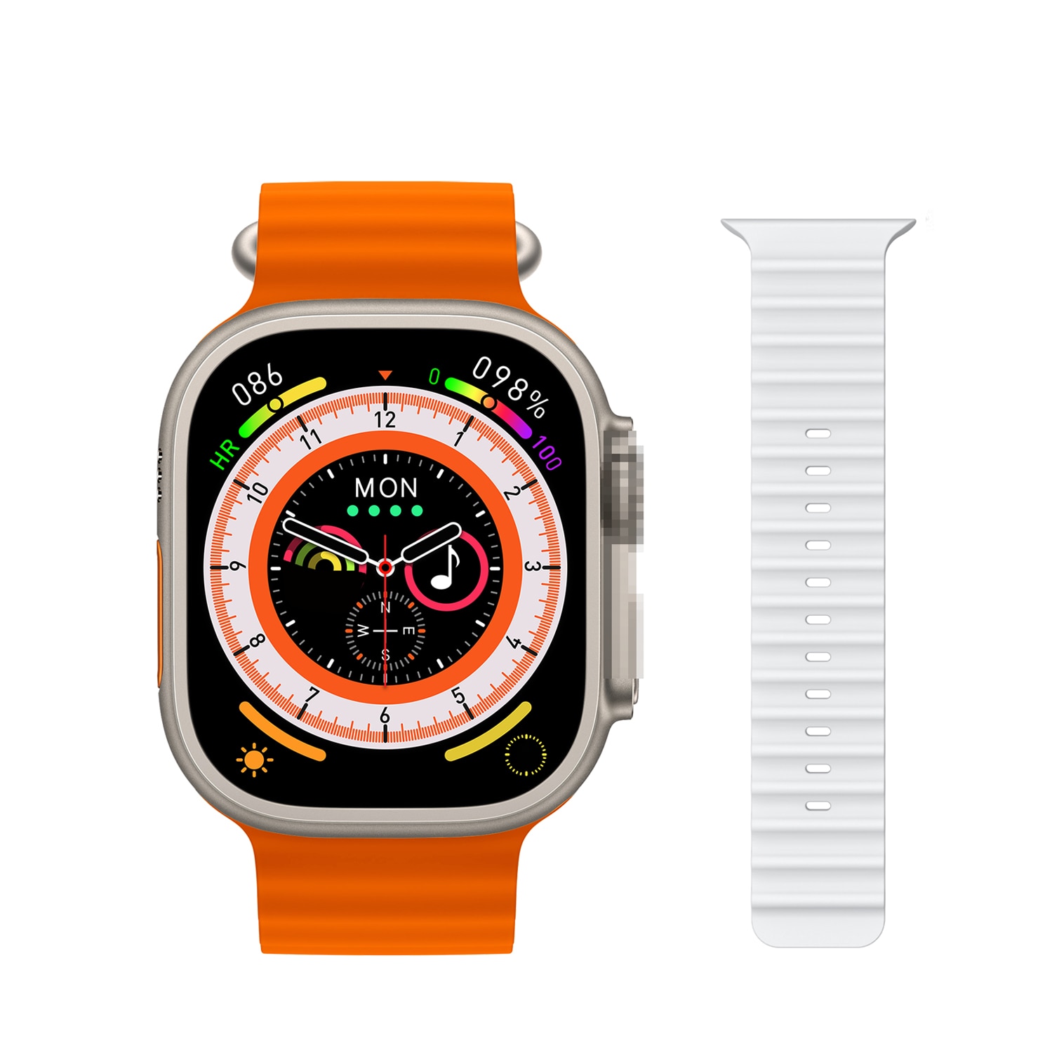 Hello Watch 3 AMOLED Men Smart H11 Ultra Actualizado Pantalla Completa  Smartwatch Titanio Con Brújula NFC 4GB ROM