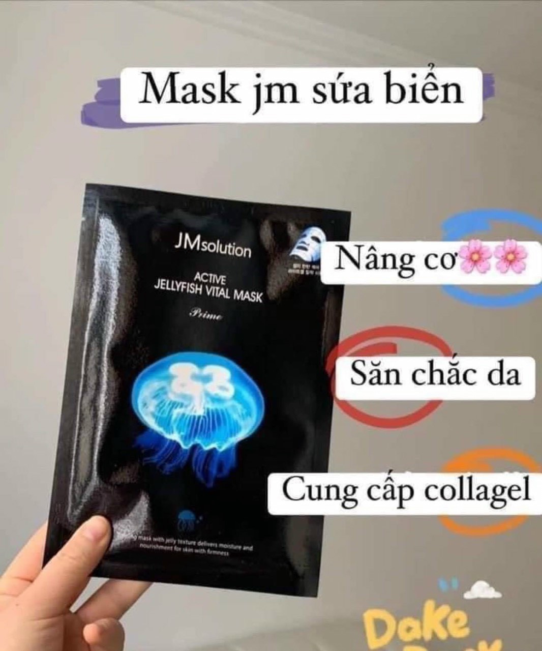 Lẻ Mặt nạ JM Solution Mask Dưỡng Trắng Căng Bóng chống lão hóa Da
