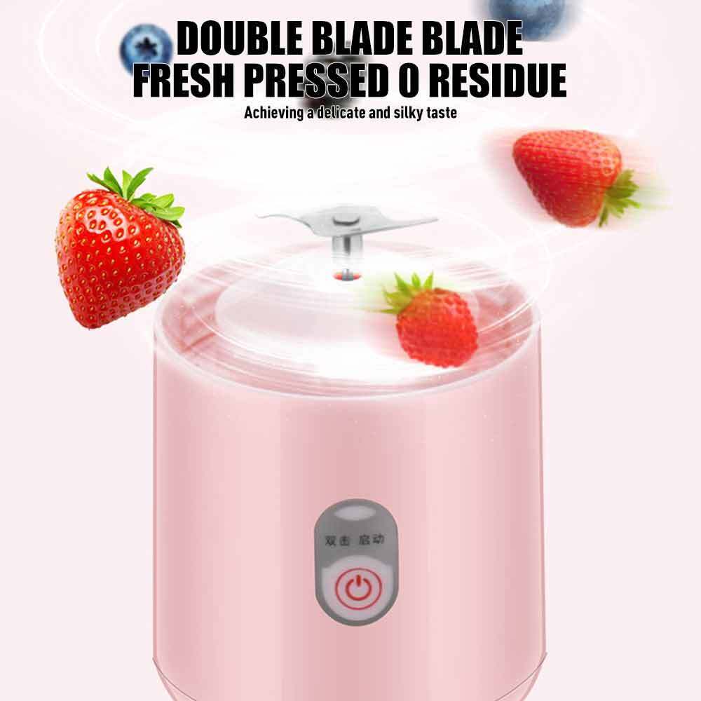 Juicer Juice Blender for Fruit and Vegetables  Protable Electric Fruit Juicer Fruit Extractors Squeeze Portable Juicer Blender Rechargeable Blender Juicer Tumbler Heavy Duty Vegetables Fruit Juice mixer with 6 Blades Wireless