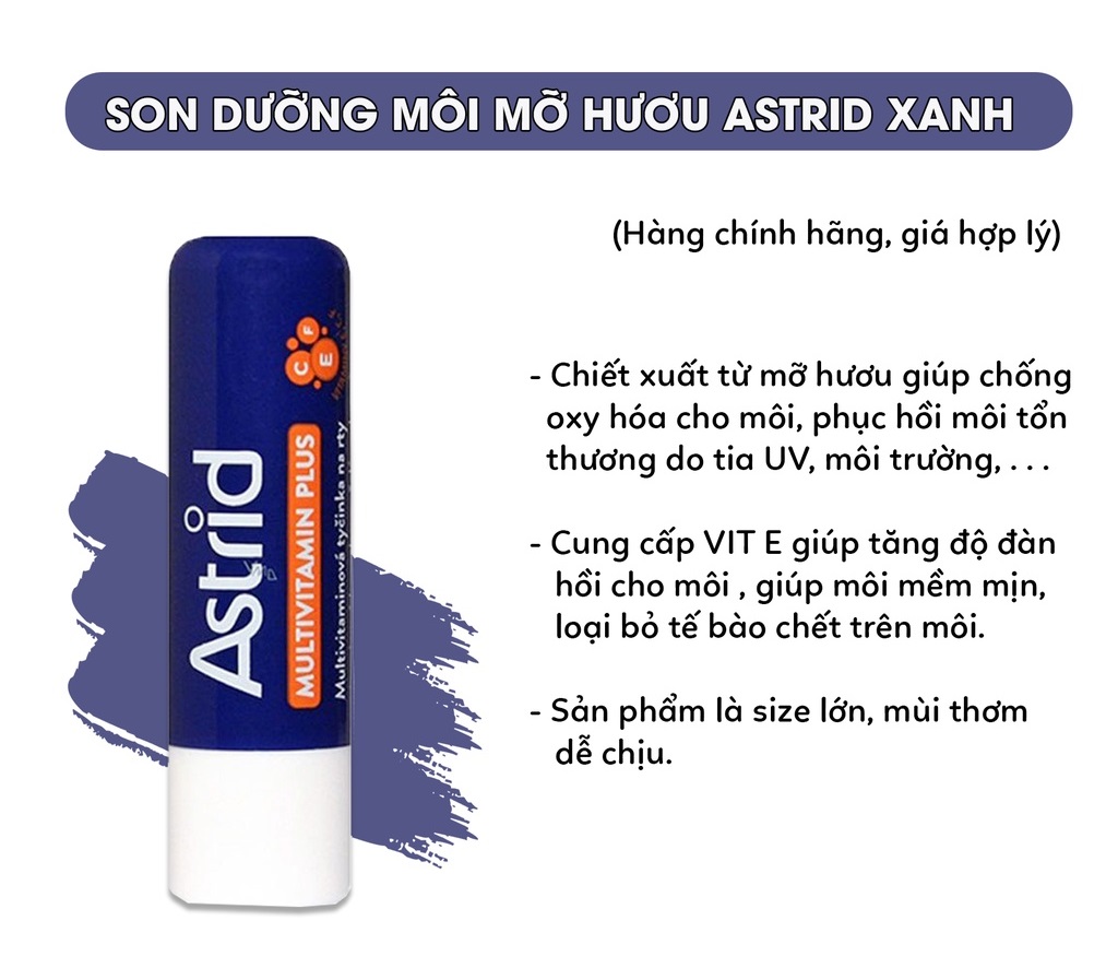 Son Dưỡng Môi Mỡ Hươu Astrid Fullsize 4.7g