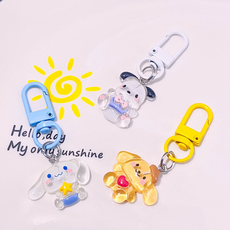 Móc khóa charm chó con cute