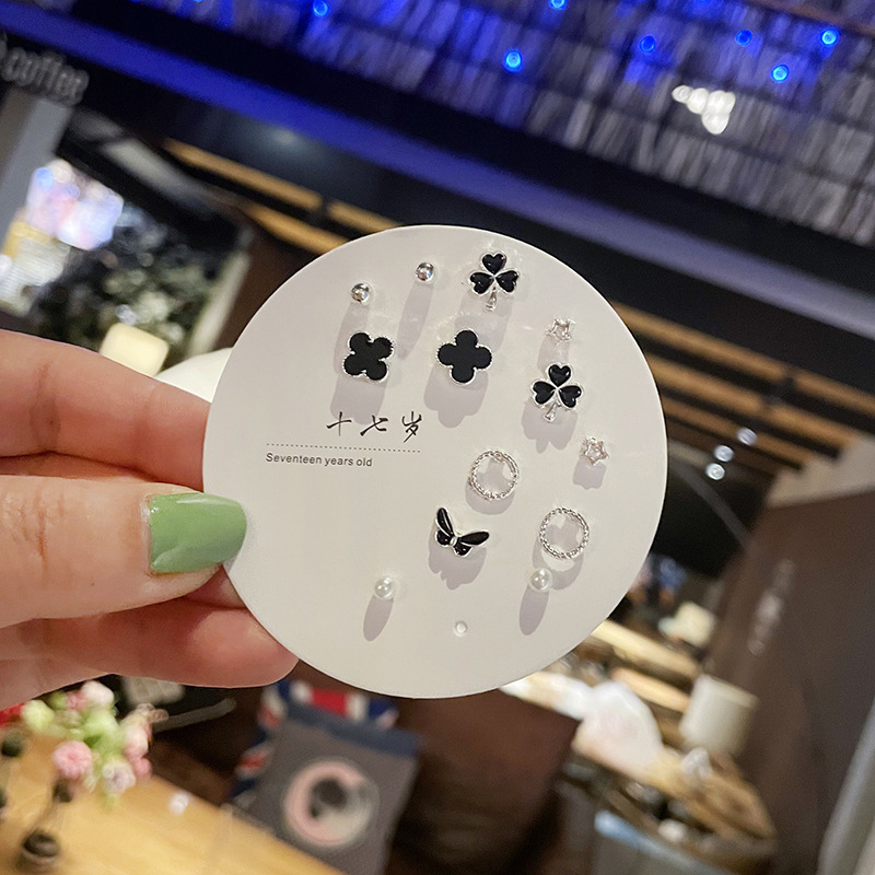 MIAOYA Fashion Jewelry Shop Bướm ngọc trai  Hoa tai dành cho phụ nữ  S925 ·  Kim bạc  Hoa tai thanh lịch  Quà sinh nhật đẹp