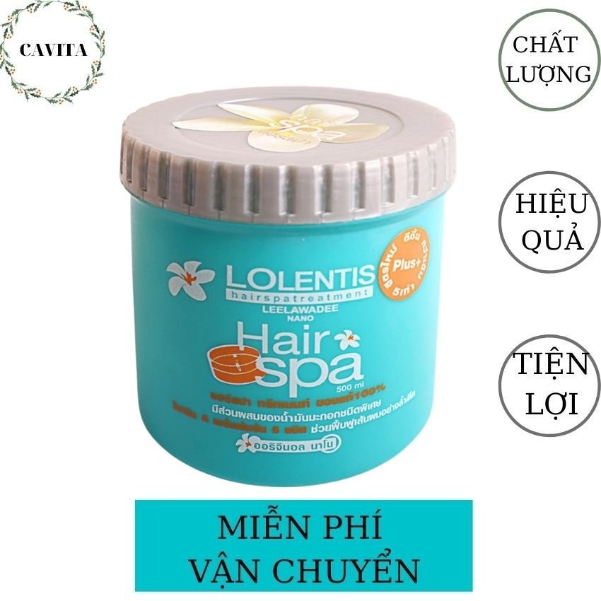 [FREESHIP] Ủ Tóc Lolentis 500ml Thái Lan CAVITA dưỡng tóc mềm mượt suôn mướt suốt ngày dài