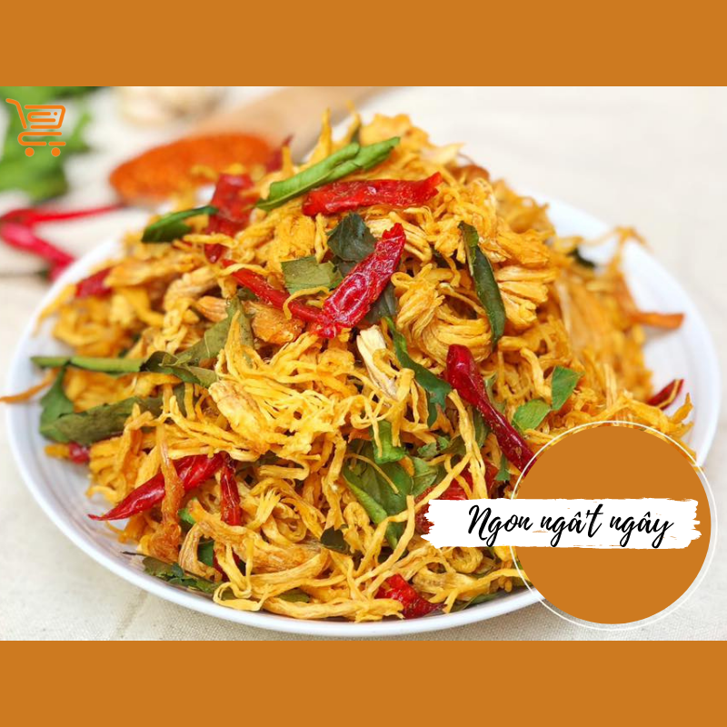 KHÔ GÀ CAY LÁ CHANH NGON ĐẶT BIỆT