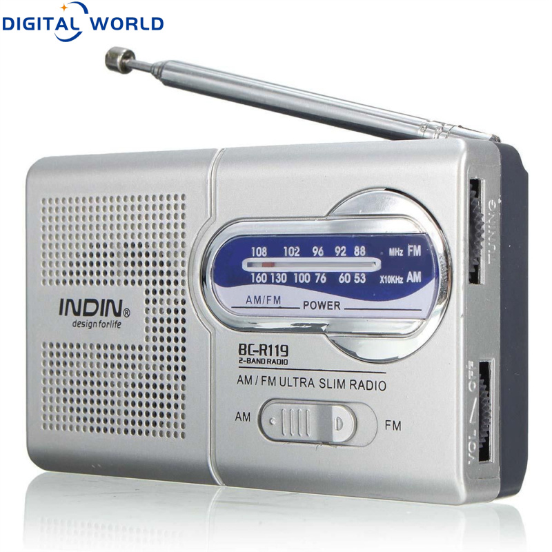 BC-R119 Radio AM FM Battery Operated Portable Radio Best Reception Longest Lasting For Emergency Hurricane Running Walking Home