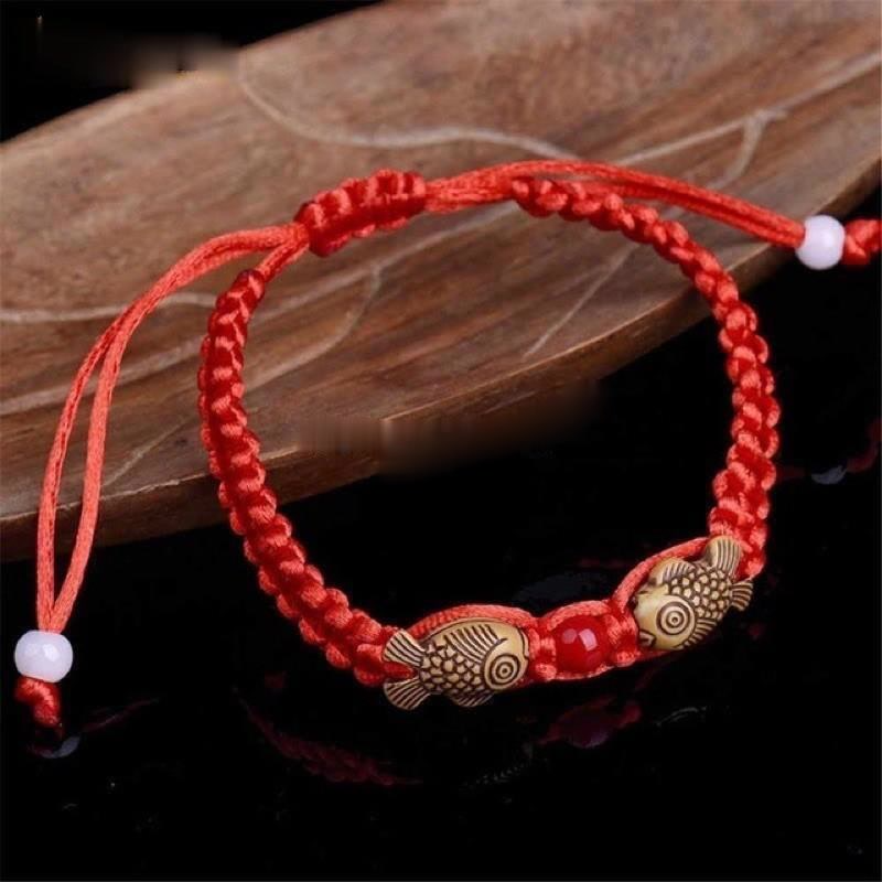 Vòng Tay Chỉ Đỏ Con Cá May Mắn Siêu Rẻ