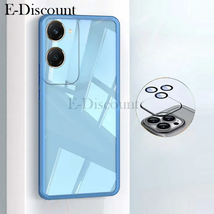 New Phone case Vivo Y03T Back cover Camera Protection Semi Transparent Soft Silicone Shockproof with Lens Protector Films for Vivo Y03T case