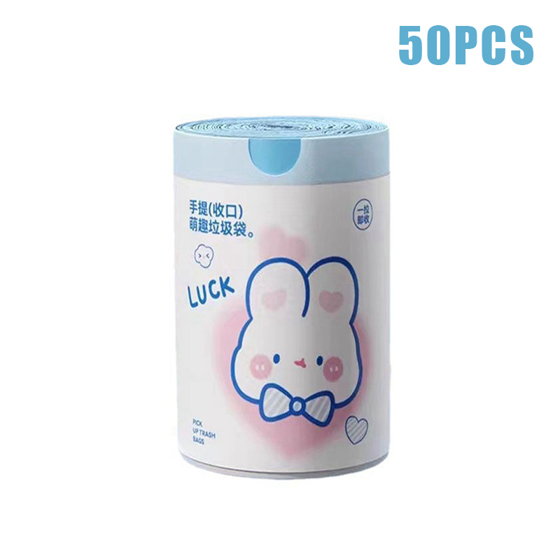 50%20Or%20100pcs/roll%20Trash%20Bags%20Drawstring%20Bag%20Small%20Garbage%20Bags%20Cartoon%20Rabbit%20Pattern%20Household%20Kitchen%20Bathroom%20Trash%20Bags%20-%20Image%206