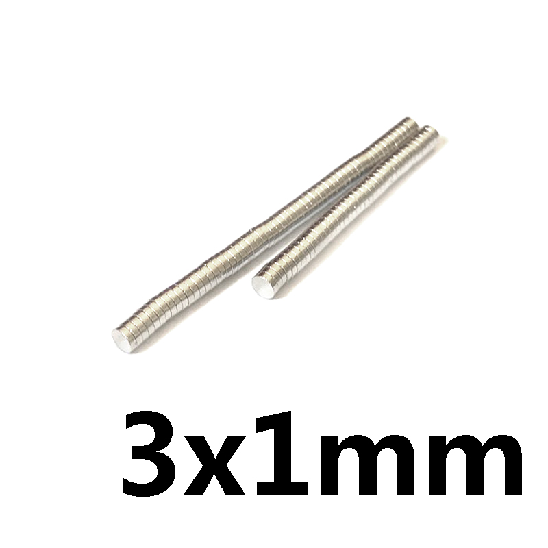 Nam châm viên 3x1mm bộ , loại nam châm đất hiếm N52