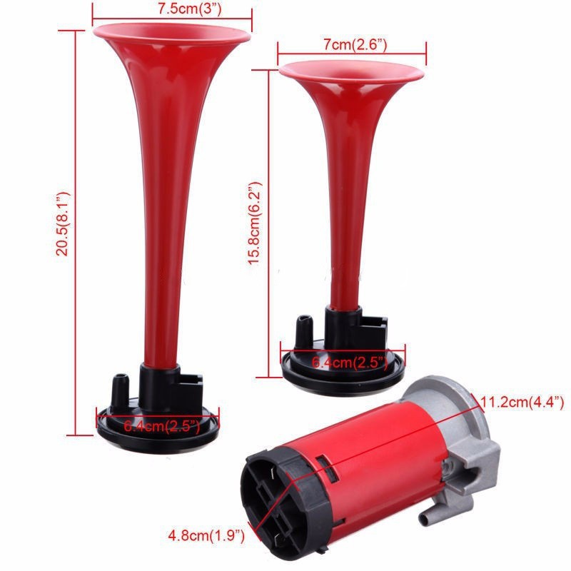 Còi sinh hơi DC 12 vol - 24 vol (lắp cho xe không có bình hơi) ô tô ,xe máy