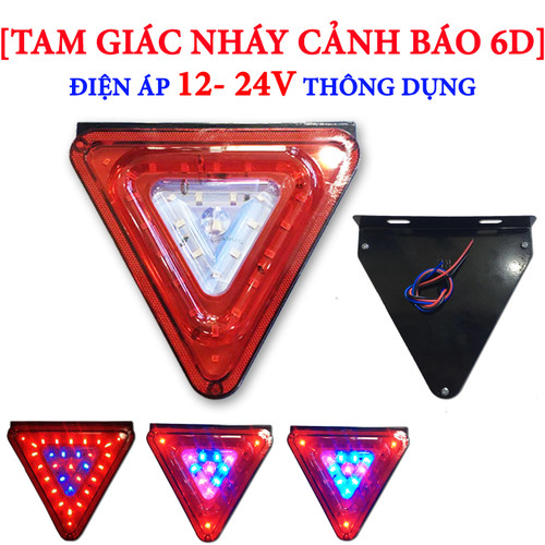 ĐÈN TAM GIÁC ĐỎ 24V