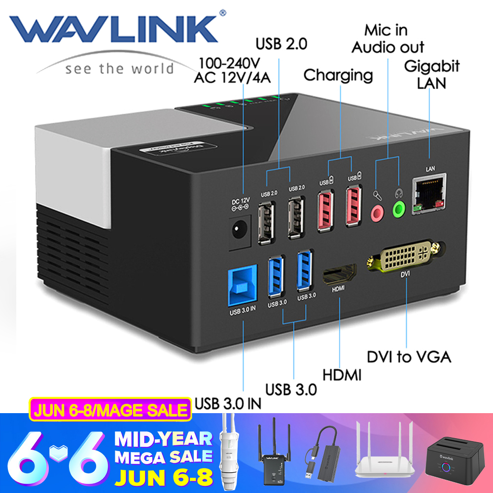 Wavlink 4 Port Usb 3.0 Hub Slim (Hitam) | Lazada Indonesia