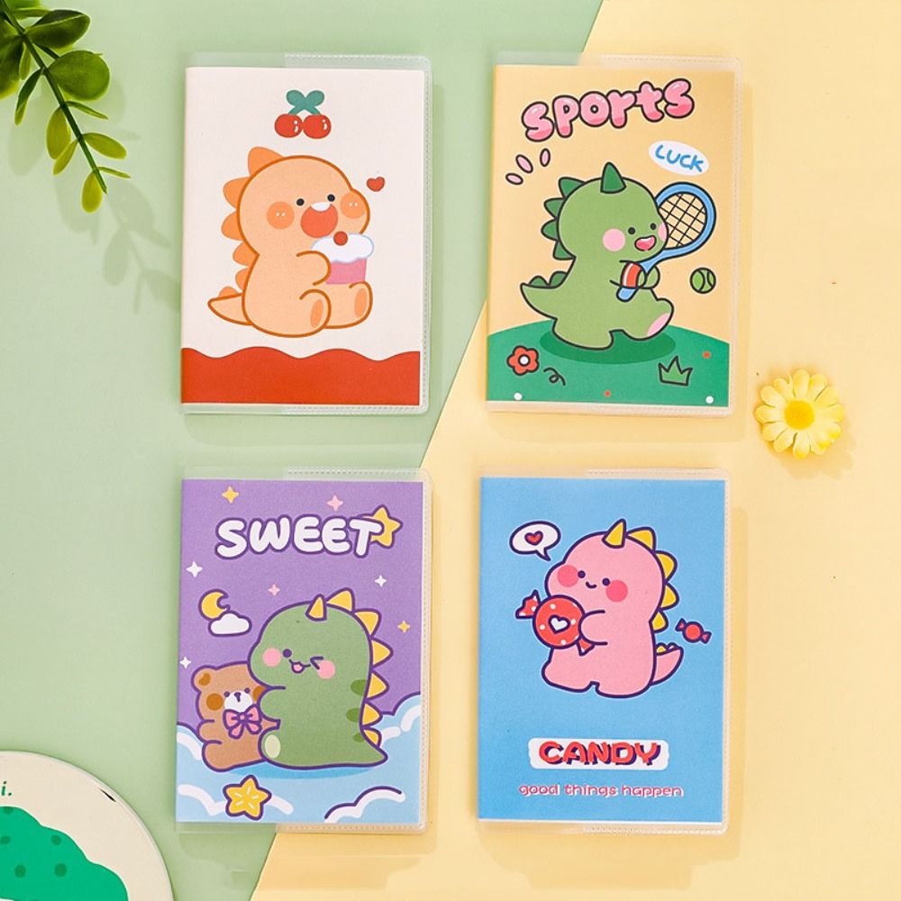 MMLUCK Rubber Sleeve Book Cartoon Mini Notebook A7 Lovely Diary Mini Planner Notebook DIY Journal Forest Mini Share Book Stationery Gift