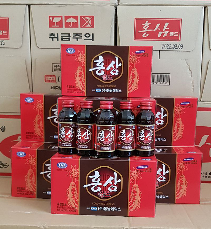 Nước hồng sâm Hàn Quốc hộp 10 Chai X 100ml