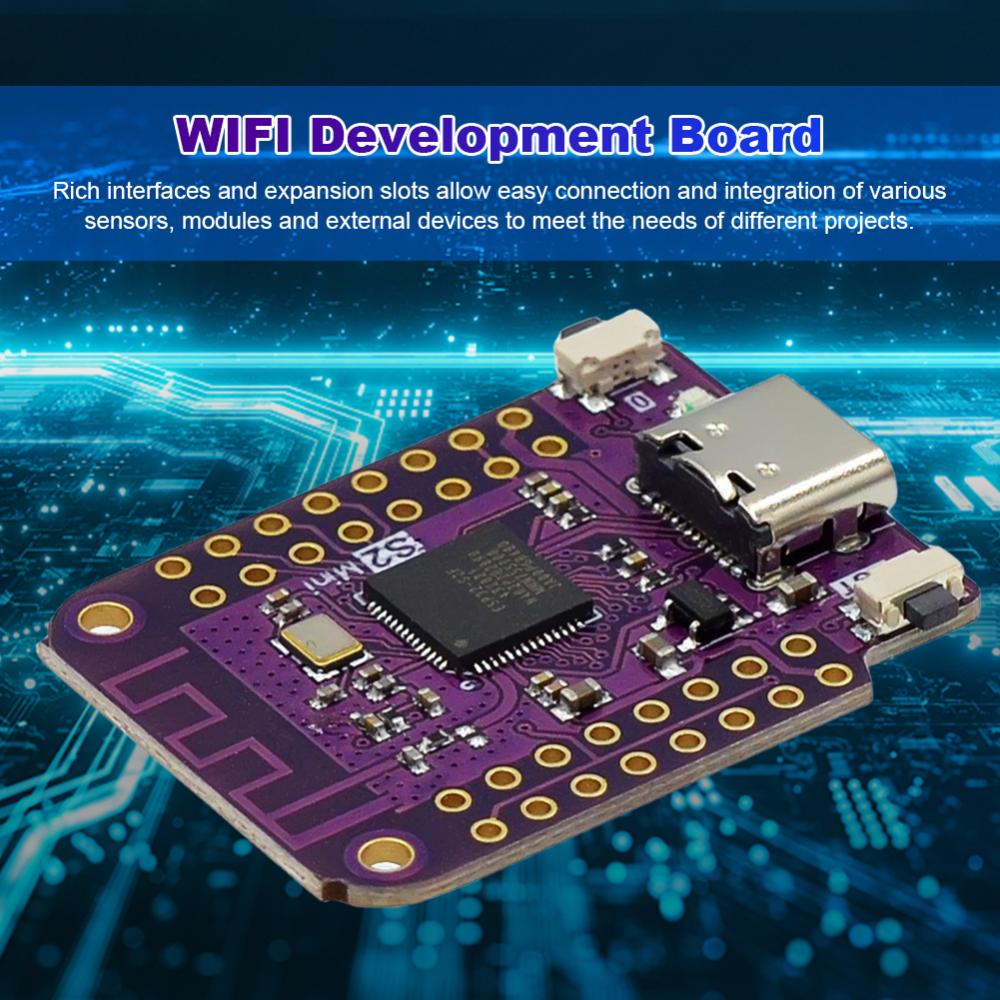 【Original】ESP32 S2 Mini WIFI Module Internet Development Board Based ESP32-S2FN4R2 4MB FLASH 2MB PSRAM for MicroPython