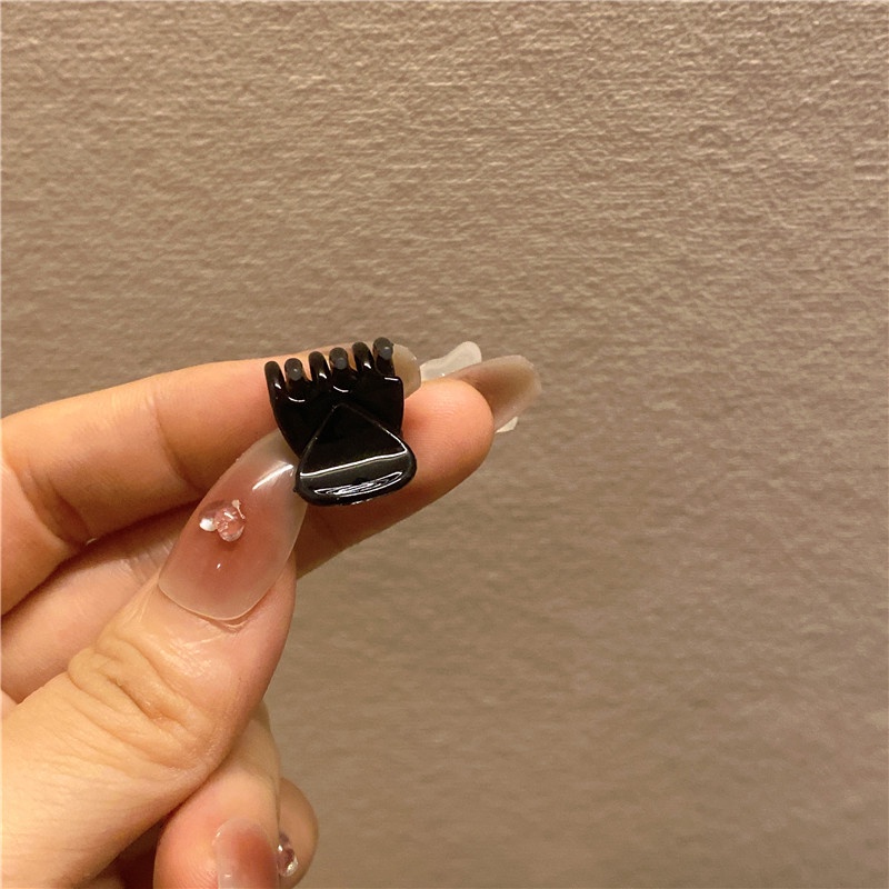 Kẹp tóc càng cua mini màu trơn thanh lịch cho nữ
