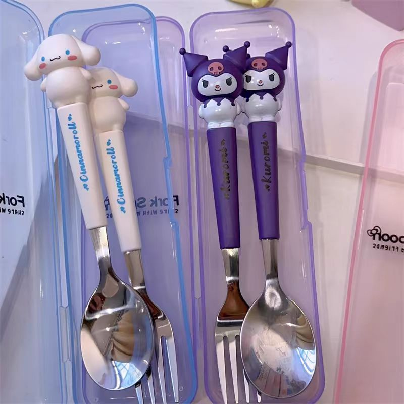 Cartoon%20Cute%202%20Piece%20Cutlery%20Set%20Fork%20Spoon%20With%20Storage%20Box%20Set%20Portable%20Cutlery%20Set%20Dounp%20-%20Image%205