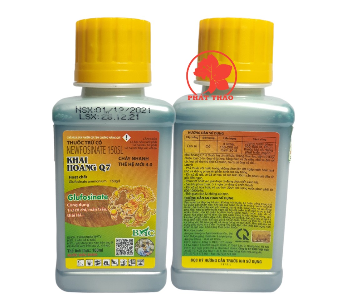 Thuốc diệt cỏ KHAI HOANG Q7 - Chai 100ml