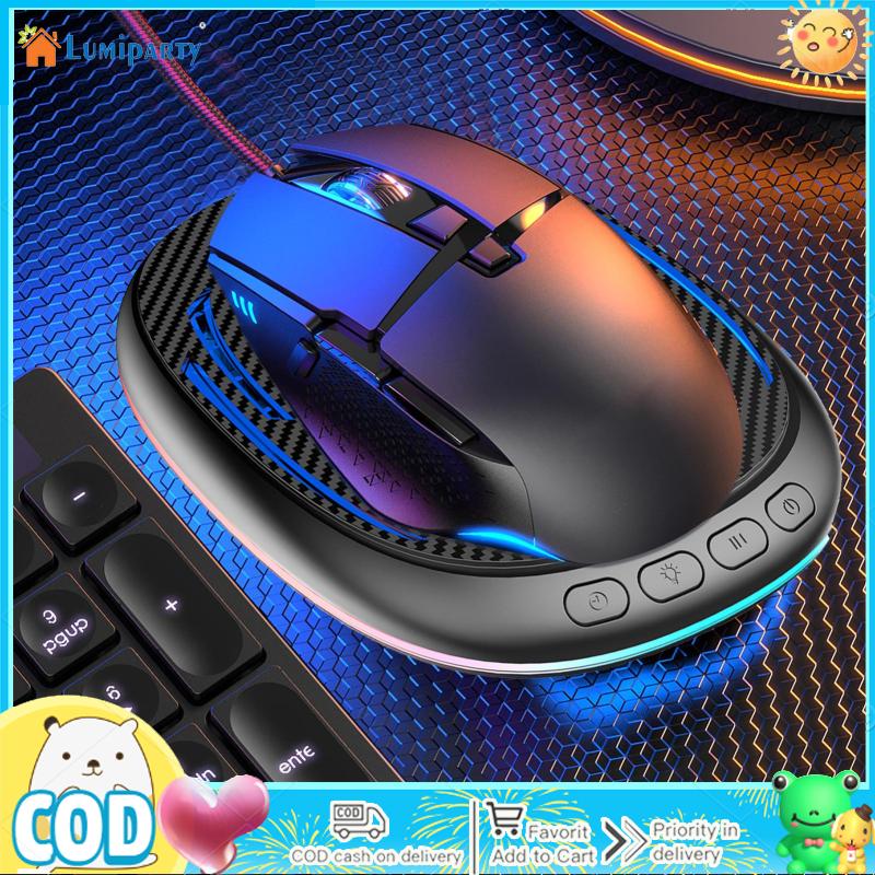 Q2 Mouse Mover Undetectable Mouse Jiggler With Timer ON/Off Switch RGB Lights Mouse Giggler Mover Device