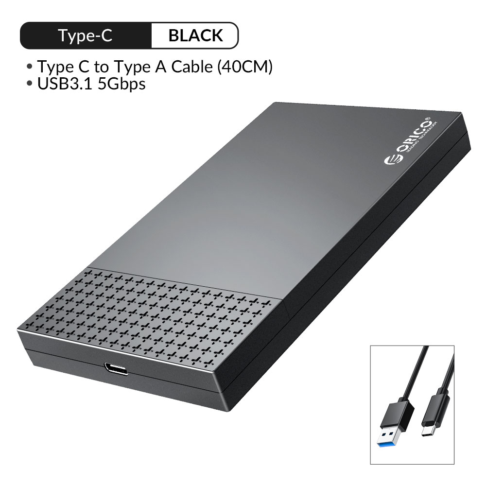 ORICO Hộp Đựng HDD Type-C USB3.1 Sang SATA3.0 2.5 