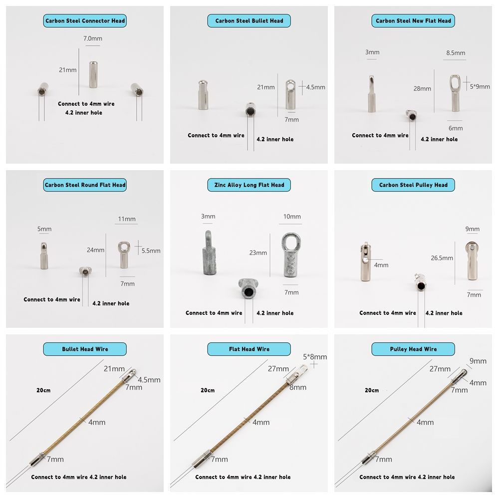 Carbon Steel Wire Puller Connector Connect To 4mm Wire Electrician Tools Automatic Thread Cable Puller Accessories. 