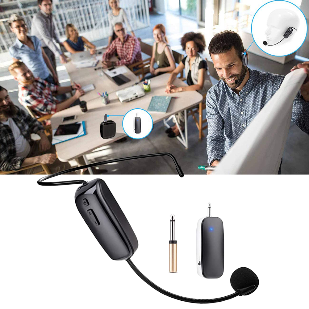 Multifunctional UHF Wireless Microphone Headset Mic System Headset Mic and Handheld Mic