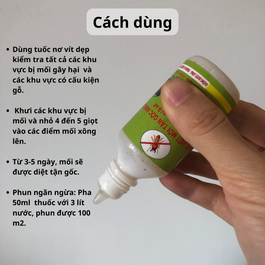 Thuốc diệt mối tận gốc Amazon Chai to dung tích 50ml