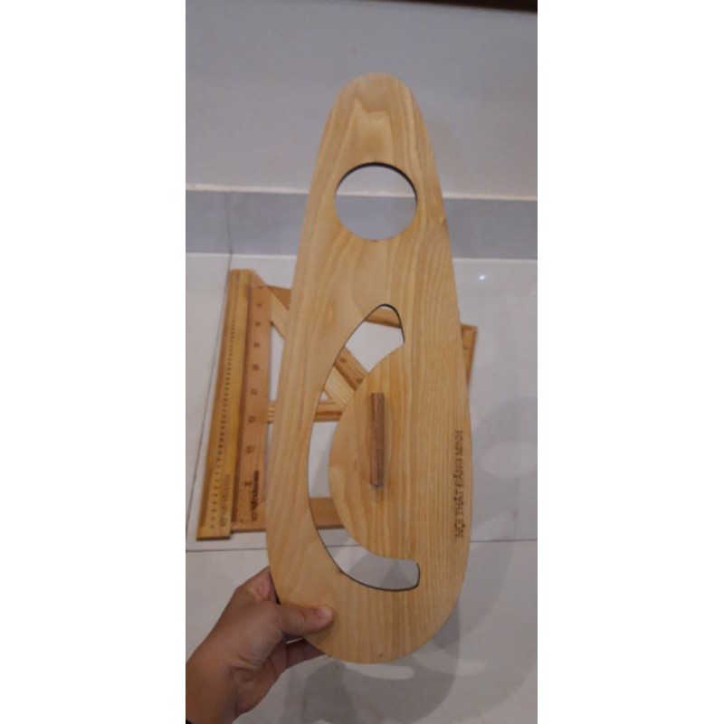 THƯỚC PARABOL GỖ SỒI CHO GIÁO VIÊN