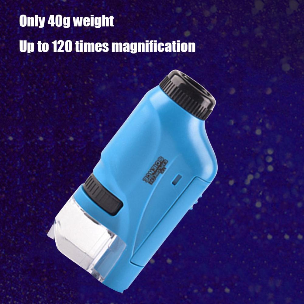 [NEW] Handheld Pocket Microscope Battery Powered Educational Science Microscope Biological Microscope Kit Outdoor Children Toy
