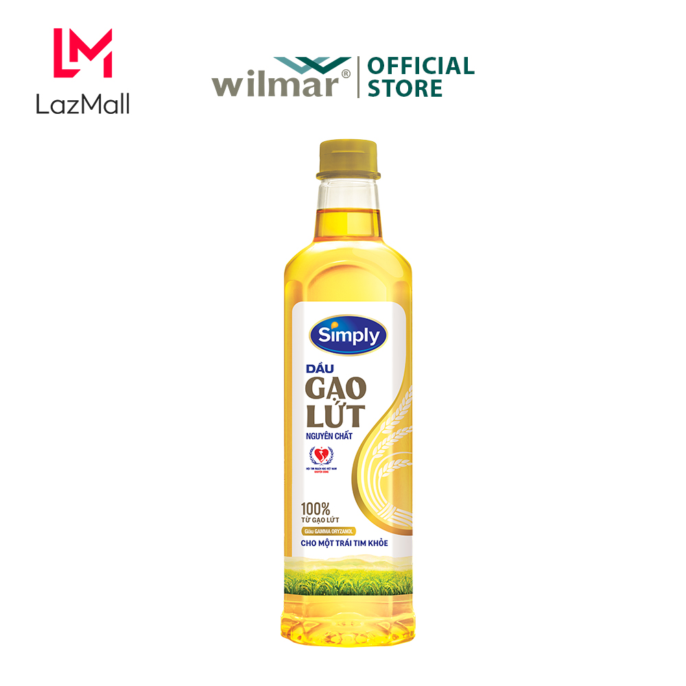 [Combo 3 Chai] Dầu gạo lứt Simply 1L