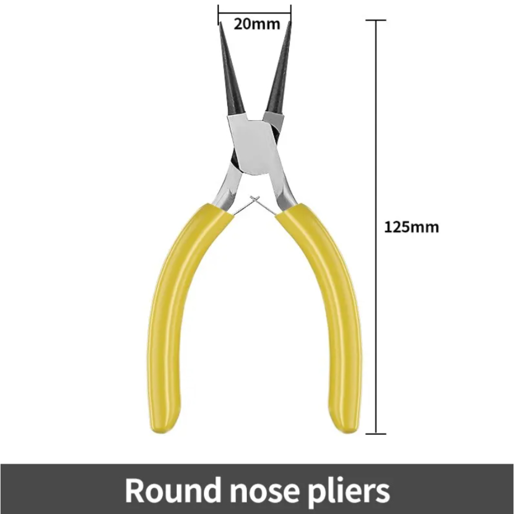 4 Piece Mini Pliers Set - 5 Inch Tools for Hobbyists, Crafters, and DIY Enthusiasts. 