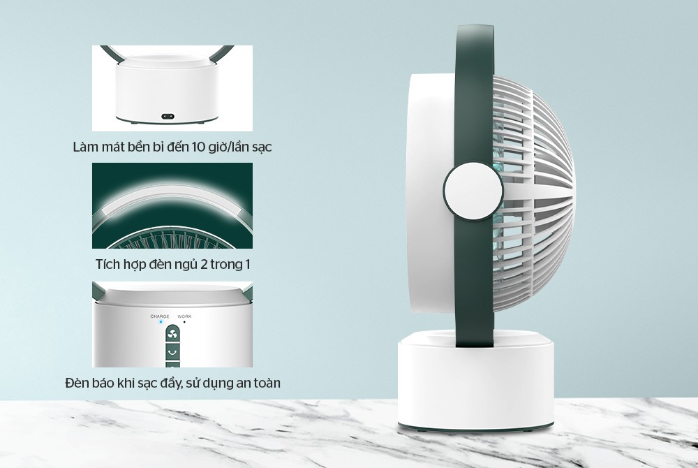 QUẠT SẠC SUNHOUSE SHD7116
