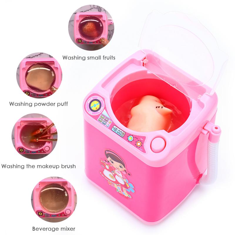 【Nine Dan Store】1pcs Mini Washing Machine Makeup Cleaner Make Up Powder Puff Cleaning Makeup Sponge Clean Tool. 