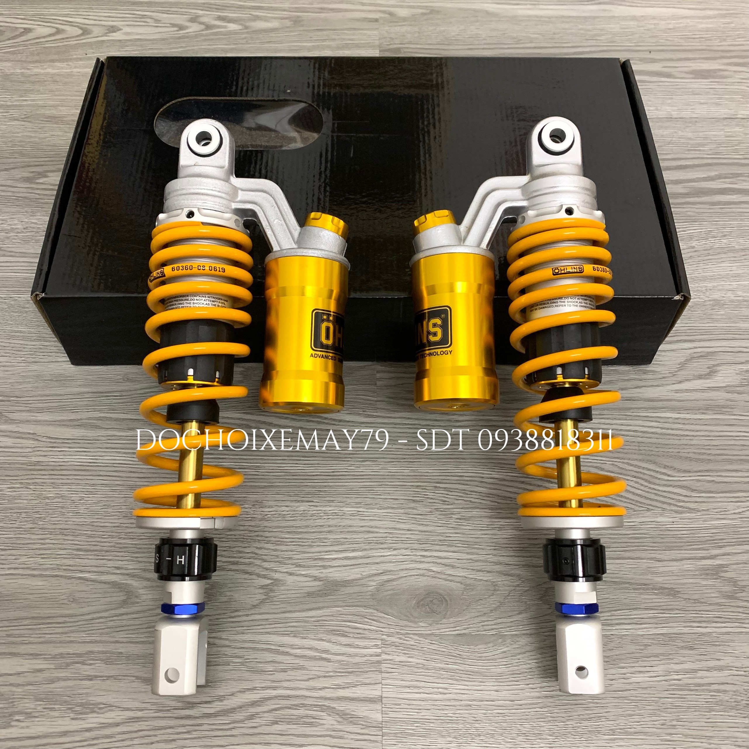 Phuộc sau Ohlins cho AB , SH Ý , PCX , NVX