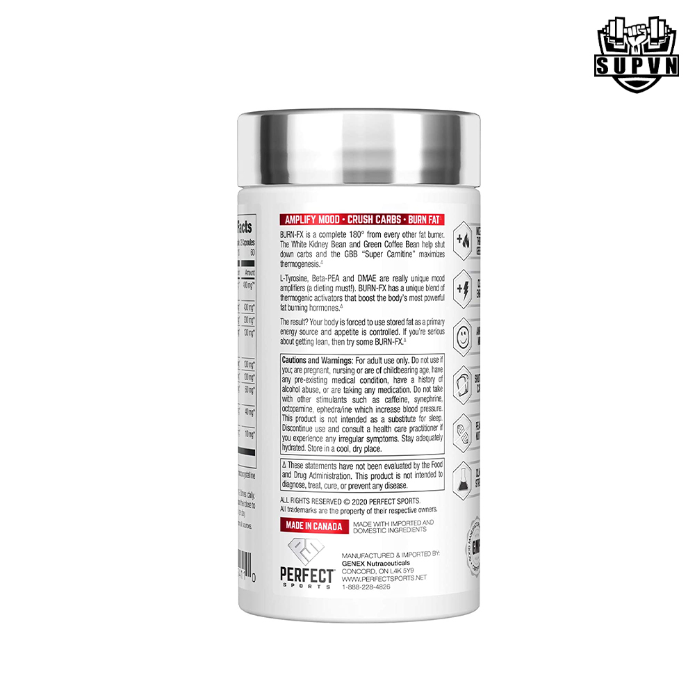 PERFECT SPORTS, Burn-FX Fat Burner (120Viên)